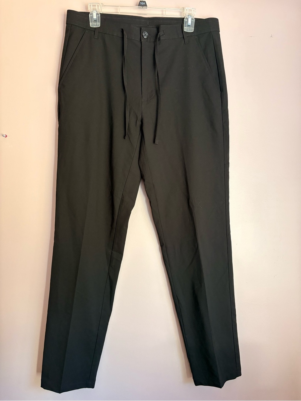 💙George 32x32 Black Drawstring Chinos